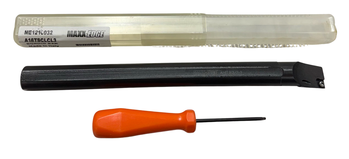 Maxx-Edge A16TSCLCL3 Coolant Thru 1" x 12" Indexable Boring Bar 1-1/4" Min Bore