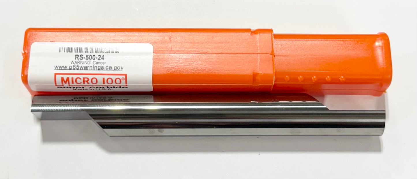 Micro 100 1/2" x 5/8" Double End Carbide Split End Blank USA Made