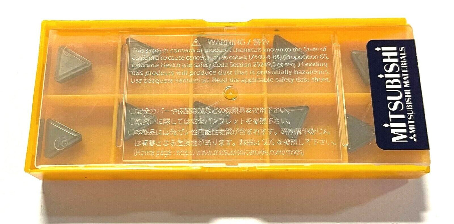 Mitsubishi Cermet Inserts TPMR222 Grade NX3035 Turning Inserts 10 Pack