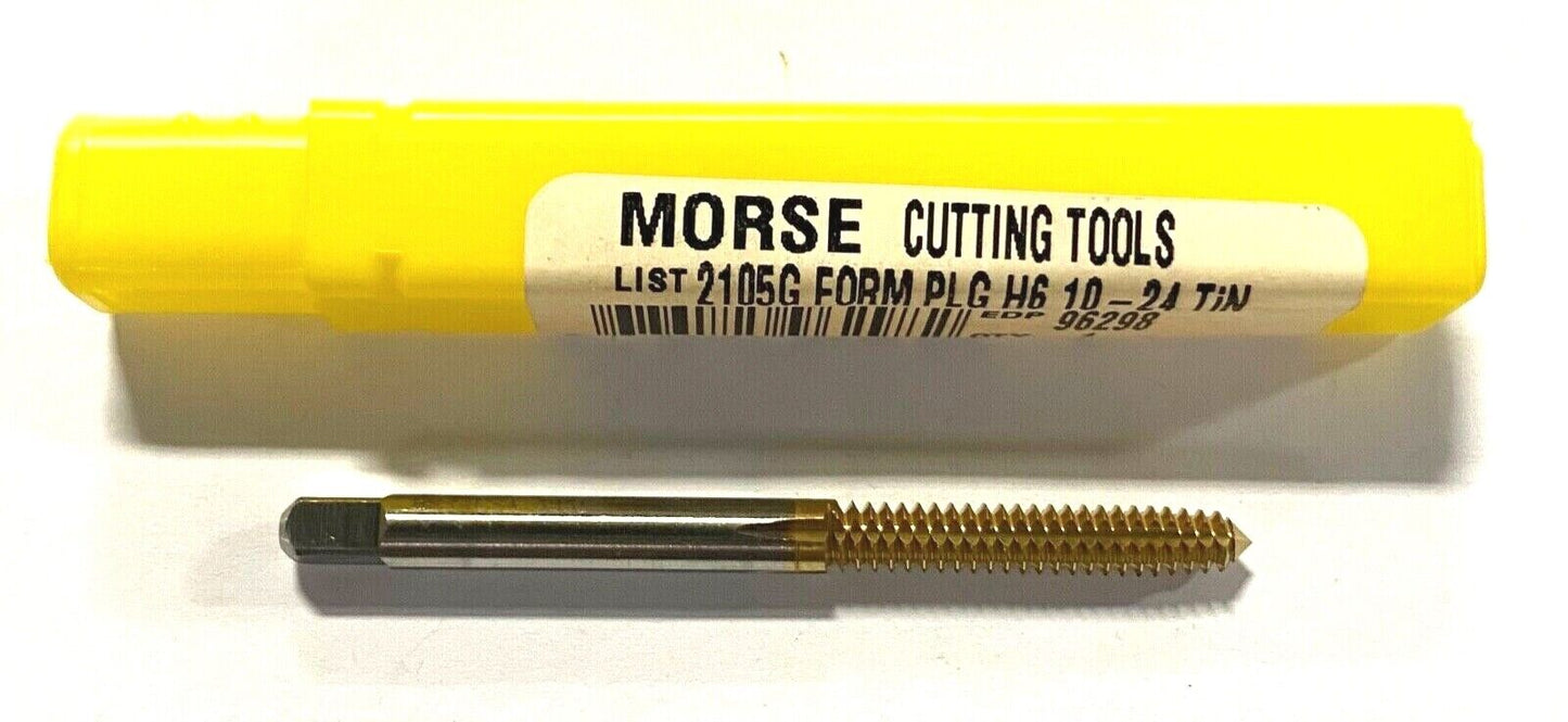 Morse 10-24 Tap HSS Thread Forming Plug Tap Tin Coated H6 USA Made 96298