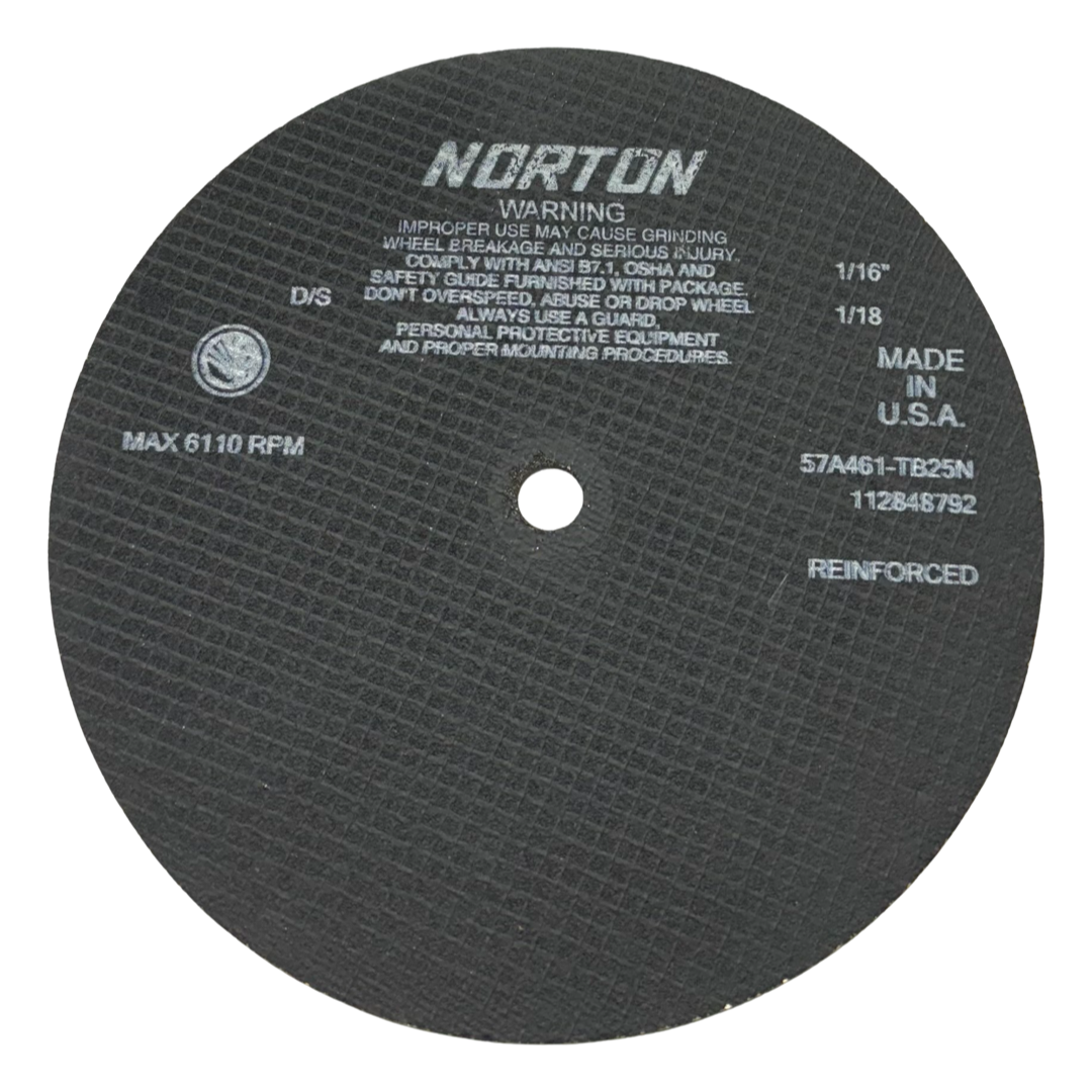 Norton 10" x 1/16" x 5/8" Cut-Off Wheel 46 Grit Aluminum Oxide