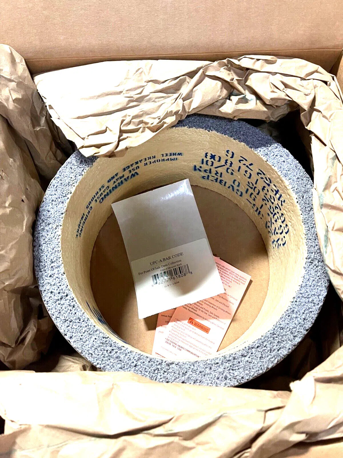 Norton 11" x 5" x 9" Grinding Wheel 32A Cylinder Toolroom Wheel 36 Grit Coarse