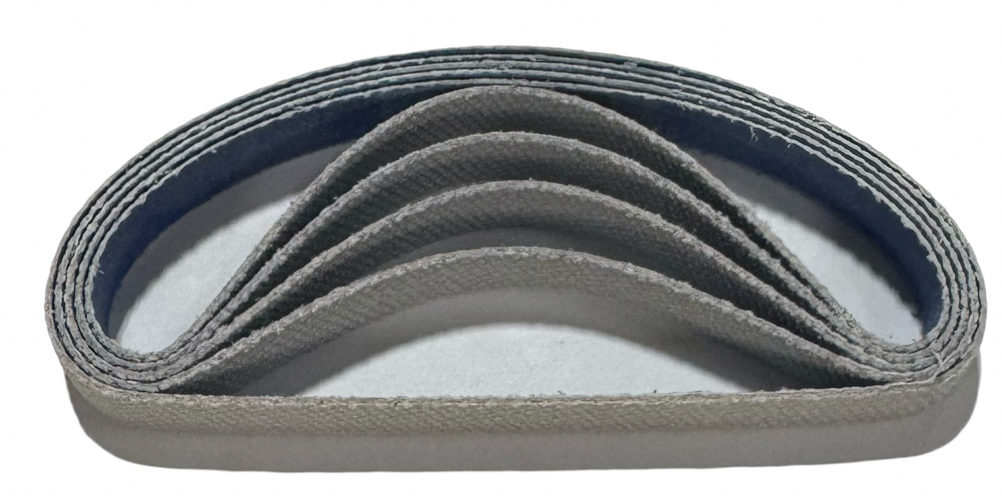 Norton 1/2" x 12" File Sanding Belts X200 Grit Ceramic Alumina 5 Pack