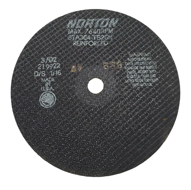 Norton 8" x 1/16" x 3/4" Cut-Off Wheel 57A364-TB25N USA Made