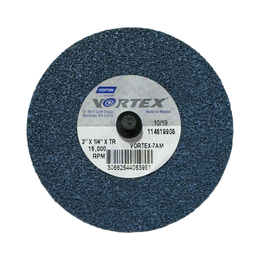 Norton VORTEX 3" Roloc Deburring Disc Medium Grade Aluminum Oxide