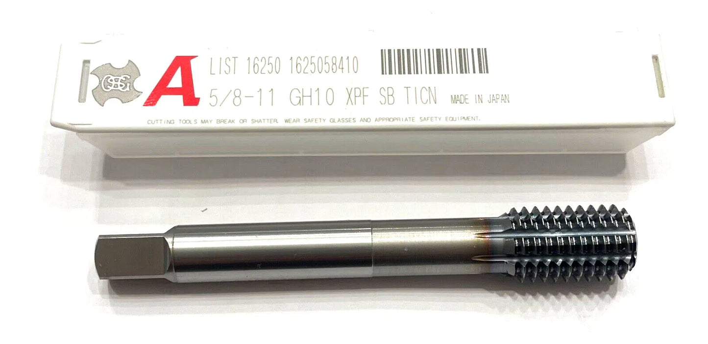 OSG 5/8"-11 Cobalt Thread Forming Tap GH10 TiCN Coating Plug Tap 1625058410