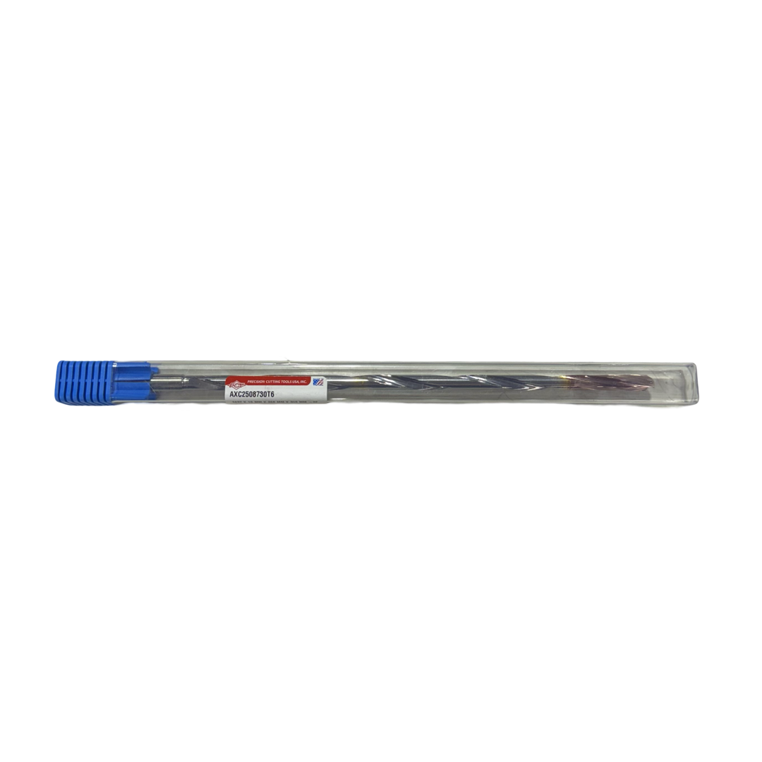 PCT 11/32" Solid Carbide Drill 25xD ZRCN Coated Coolant Thru 2FL 135 Deg Point