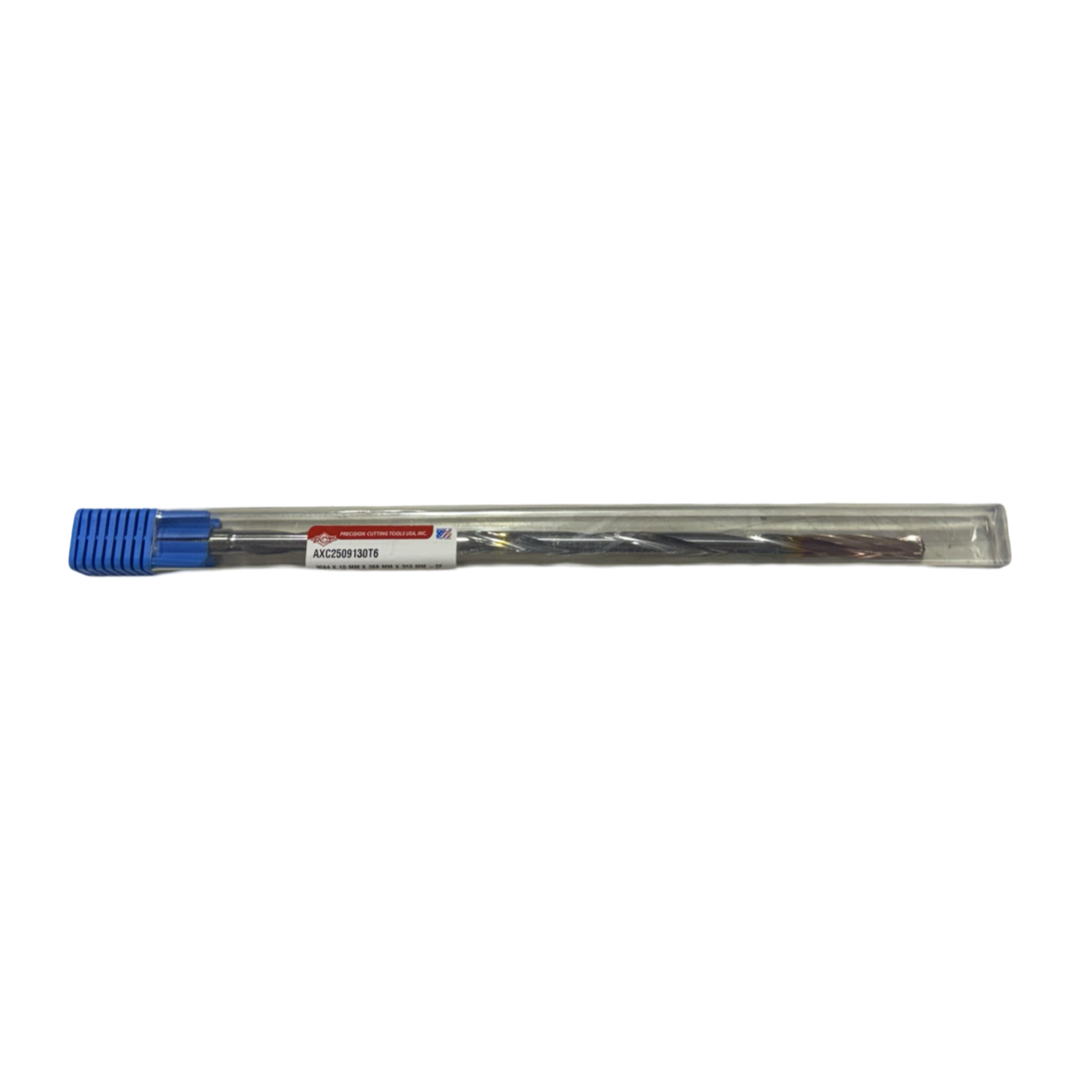 PCT 23/64" Solid Carbide Drill 25xD ZRCN Coated Coolant Thru 2FL 135 Deg