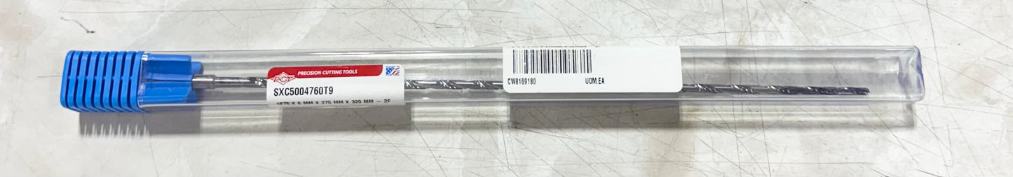 PCT 3/16" Solid Carbide Drill 50xD TiAlCN Coated 2 Flute Coolant Thru USA
