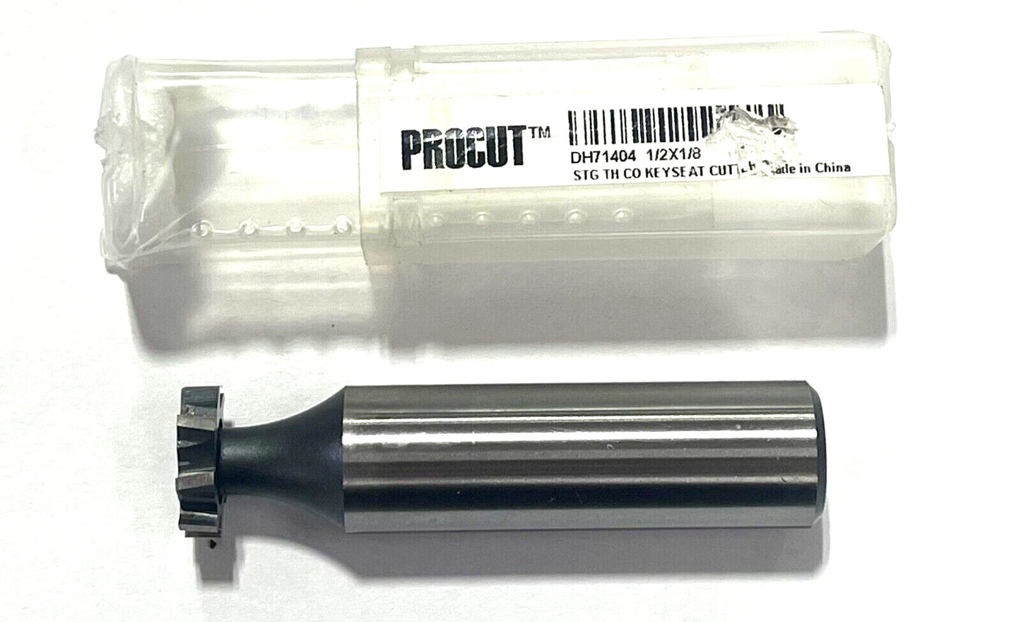 ProCut 1/2" Cobalt M42 Woodruff Keyseat Cutter 1/2" Shank Staggered Tooth
