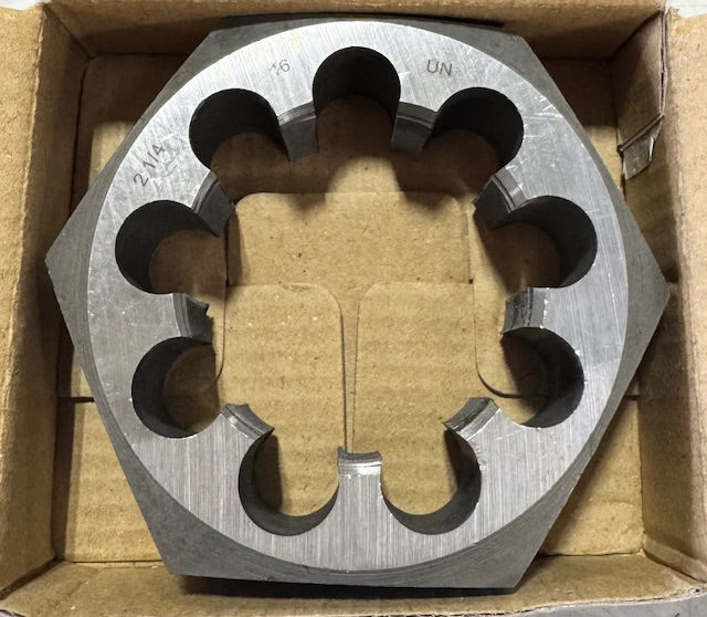 ProCut 2-1/4"-16 Carbon Steel Hexagon Special Thread Die 3-1/2" Oustide Diameter