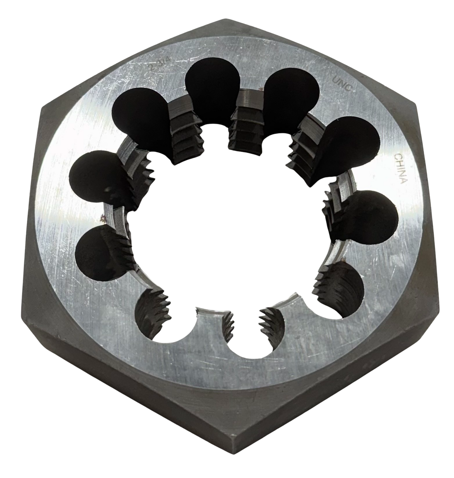 ProCut 2-3/4"-4 Carbon Steel Hexagon Die 4-1/2" Outside Diameter