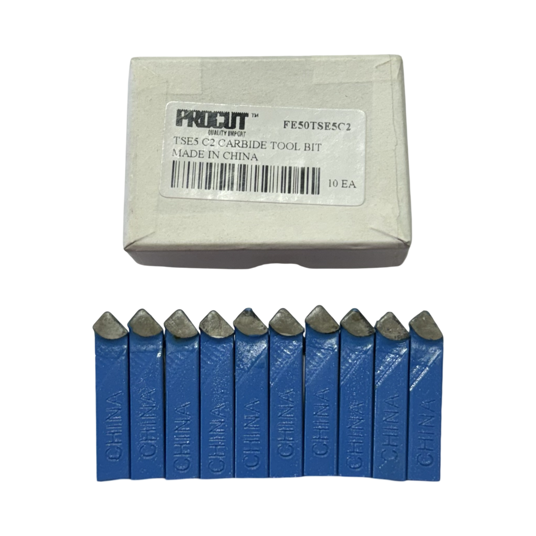 ProCut 5/16" x 5/16" 1-1/2" Carbide Tipped Tool Bits TSE5 C2 10 Pack