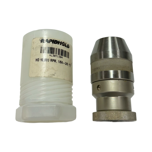 RapidHold 1/64" to 3/8" Industrial Keyless Drill Chuck 2JT Mount