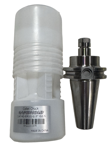 RapidHold CAT40 ER11 Collet Chuck 2.5" Protruding Length