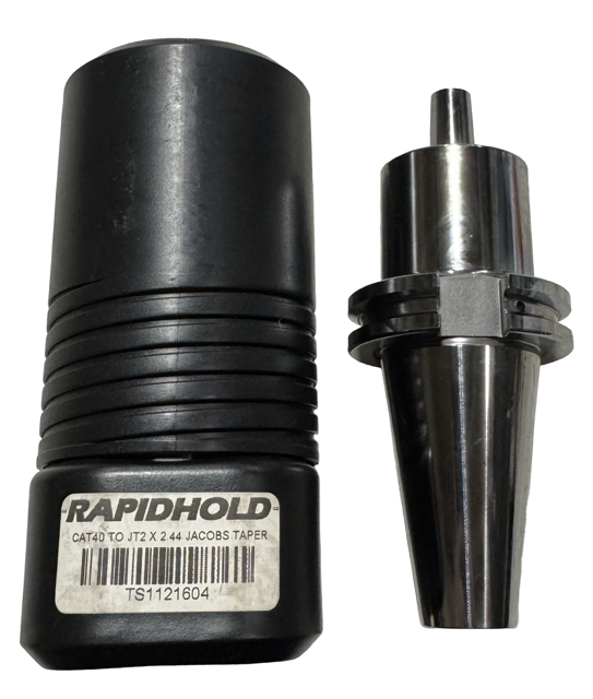 RapidHold CAT40 to JT2 V-Flange Jacobs Taper Adapter
