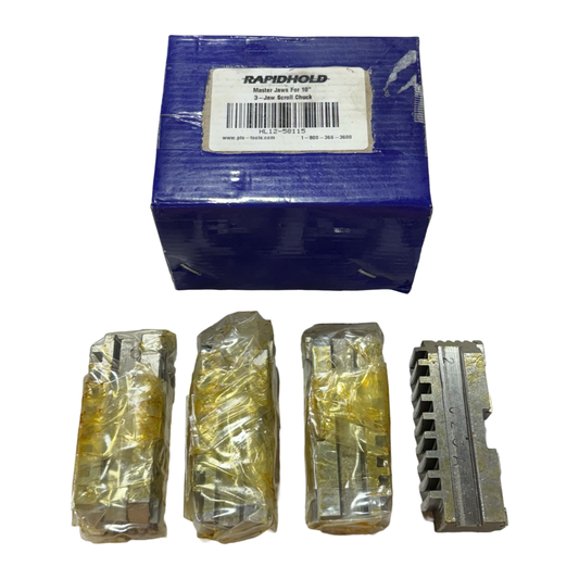 RapidHold Hard Master Jaw Set for 10" 4 Jaw Scroll Chucks
