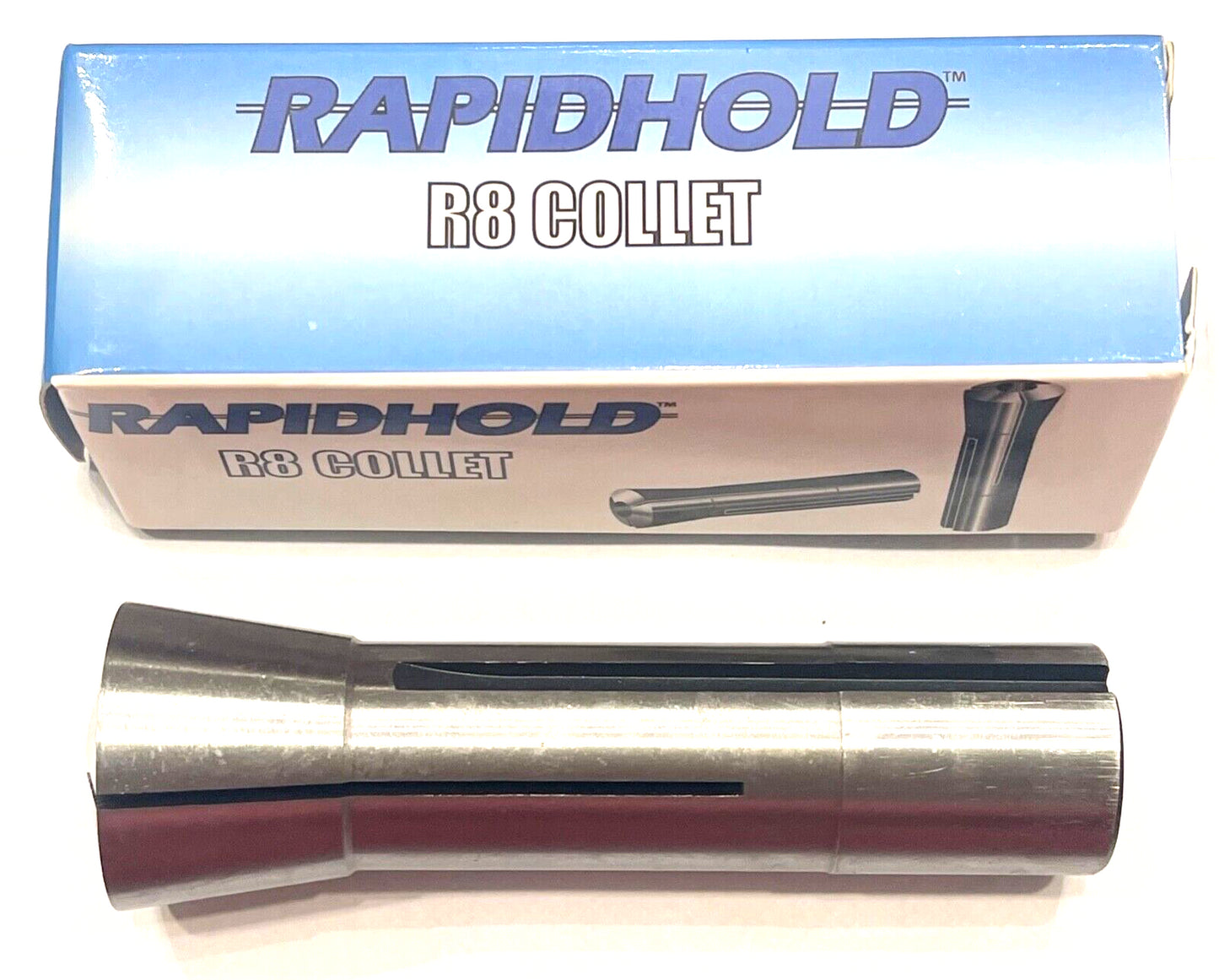 RapidHold R8 Collet 5/32" ID Hex Opening 7/16"-20 Internal Thread .0005" T.I.R