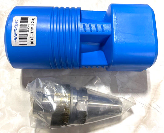 RapidKut BT40 Shell Mill Holder 1-1/4" Pilot Diameter 2.36" Protruding Length