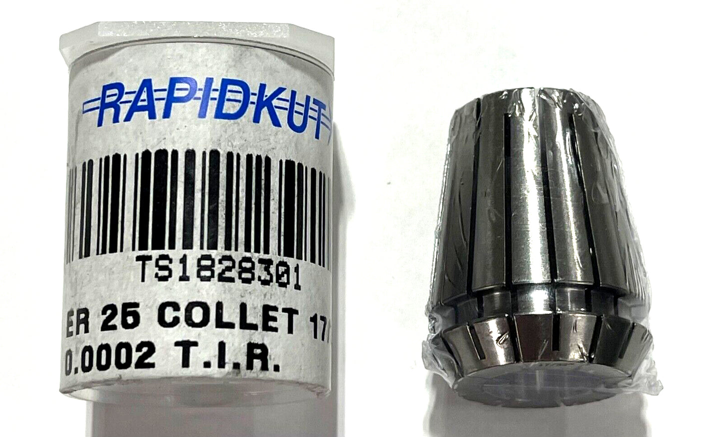 RapidKut ER25 Steel Sealed Collet 17/32" 0.0002 T.I.R Ultra Precision