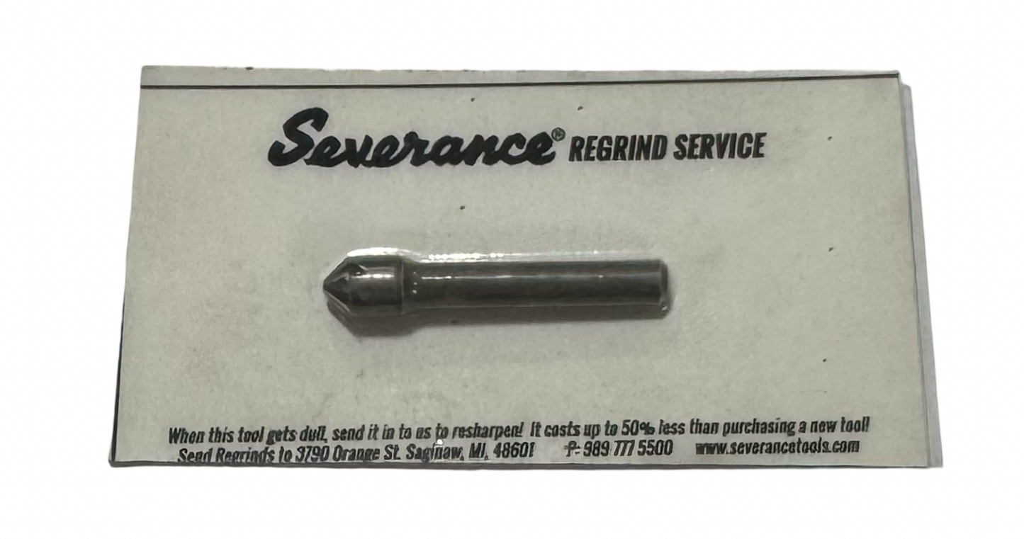 Severance 1/4" Carbide Countersink 6 Flute 90 Deg 3/16" Shank USA