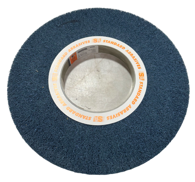 Standard Abrasives 12" x 1" x 5" Buff & Blend HS Flap Brush Medium A/O