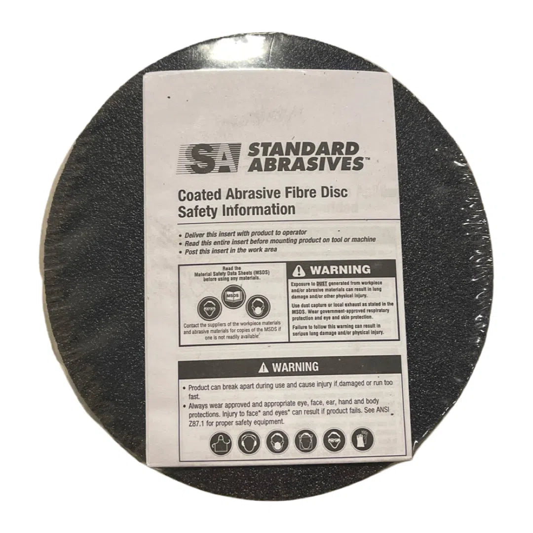 Standard Abrasives 5" x 7/8" Resin Fiber Discs 80 Grit Zirconia 25 Pack