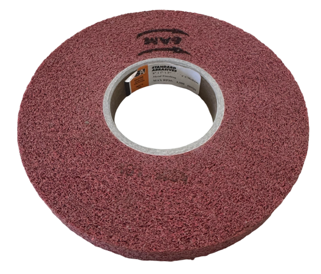Standard Abrasives 8" x 1" x 3" Metal Finishing Wheel Medium Aluminum Oxide