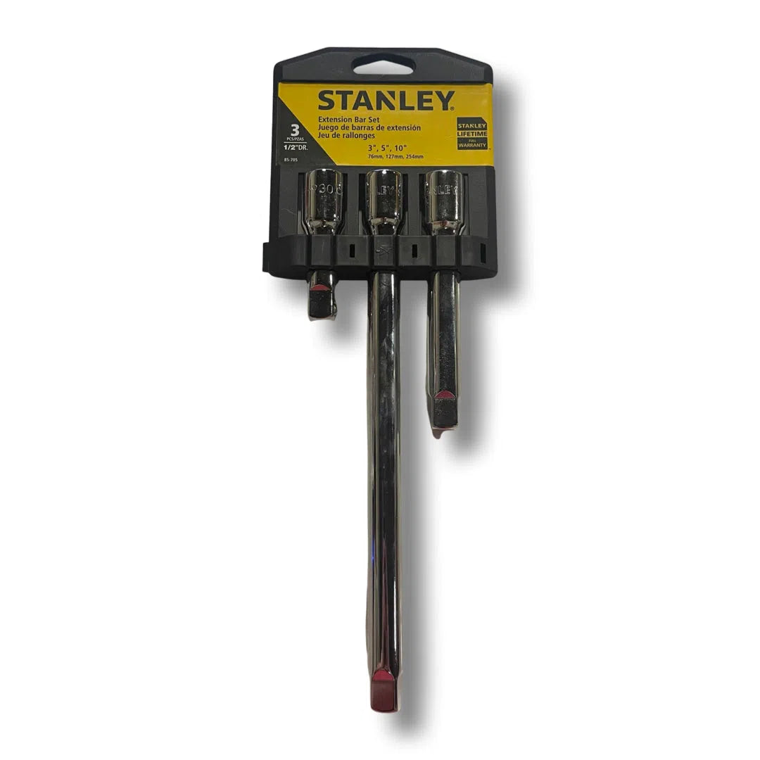 Stanley 3 Piece 1/2" Drive Socket Extension 3" 5" 10" 85-705