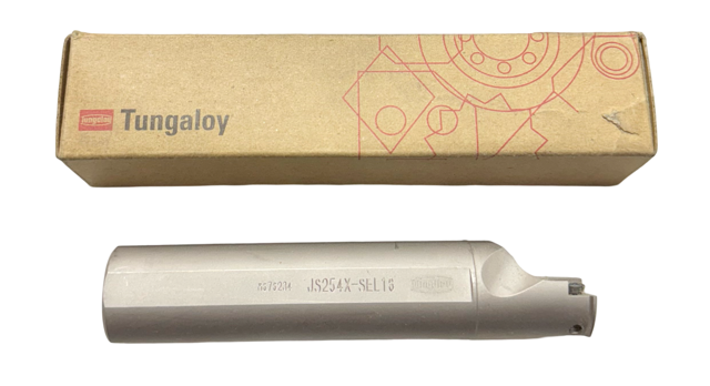 Tungaloy JS254X-SEL16 External Threading Round Toolholder for Swiss-Type Lathe