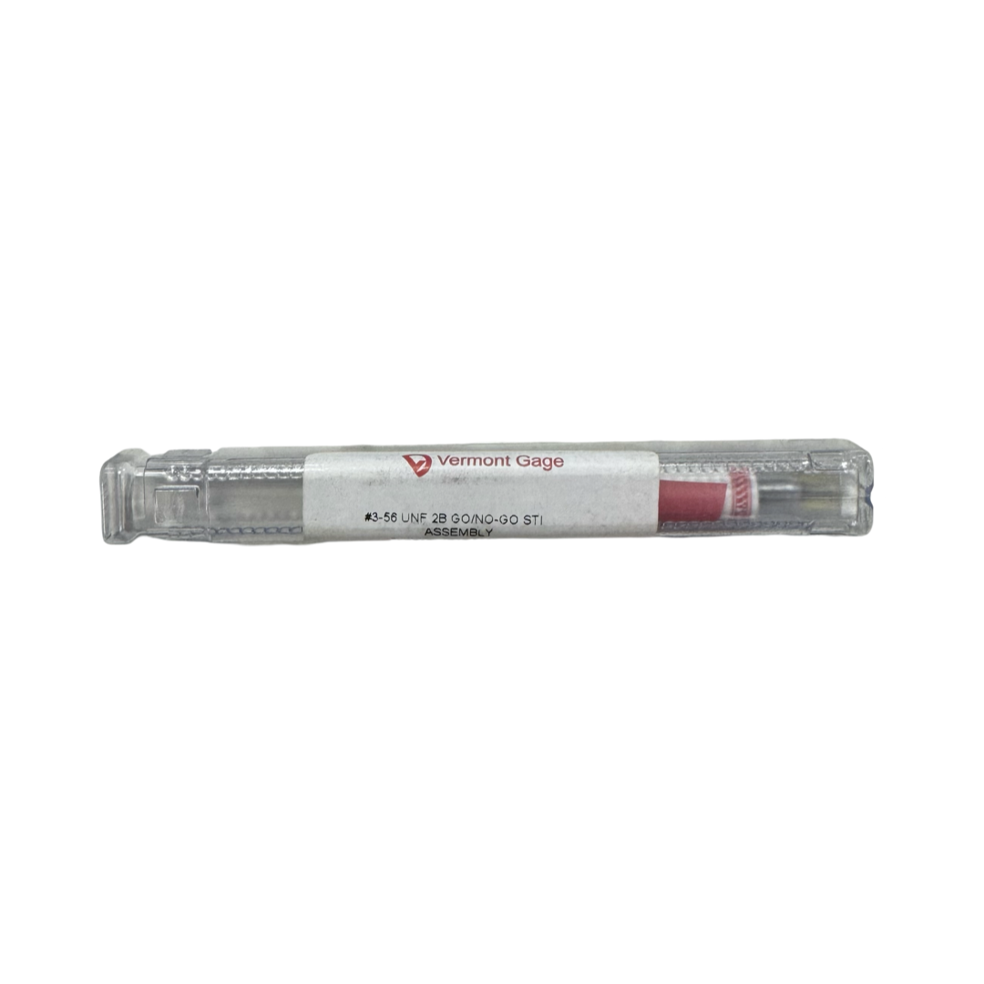 Vermont Gage 3-56UNF Threaded Plug Gage Go (Plus)/No-Go (Minus)