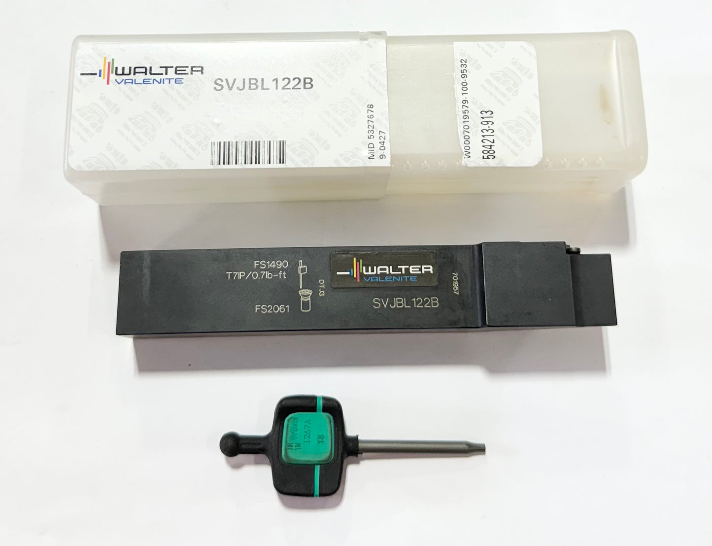 WALTER Indexable Turning and Profiling Tool Holder SVJB Toolholder 35° Diamond, 93° Approach Angle
