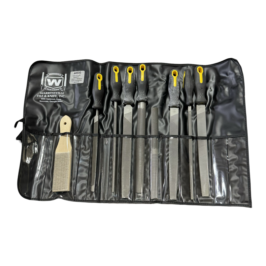 Warrensville File & Knife 9 Piece File Set with Ergonomic Handles