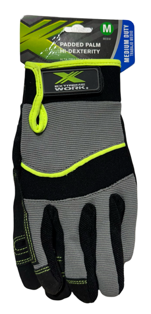 West Chester Work Gloves Padded Palm Hi-Dexterity Glove Size Medium