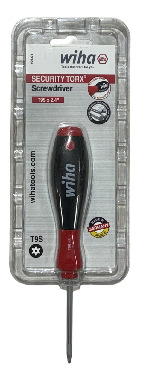 Wiha T9S Security Torx Screwdriver Cushion Grip 2.40" Blade Length 6.70" OAL