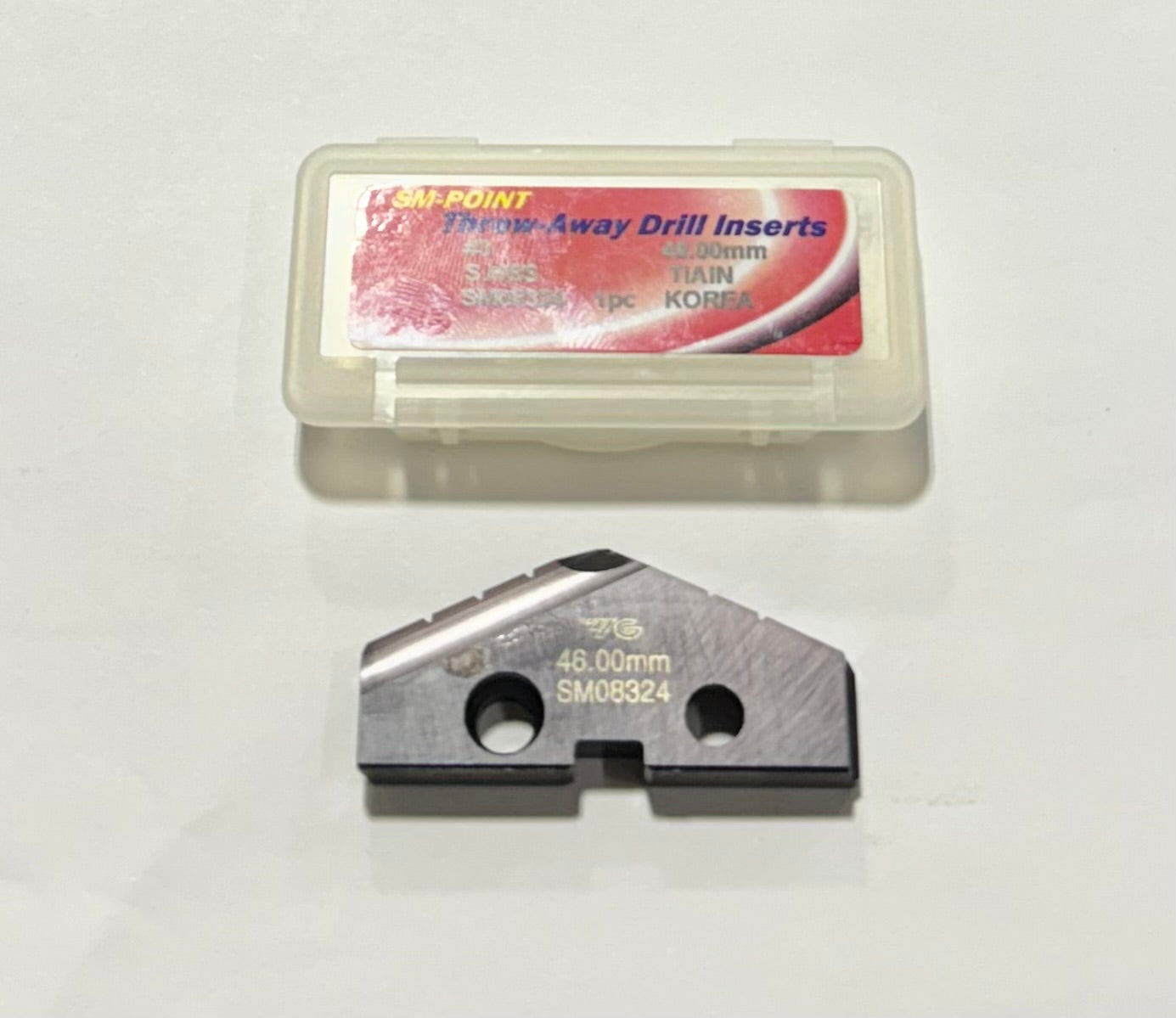 YG 46mm Super HSS Throw-Away Drill Insert TiAlN T15 Grade Series 3