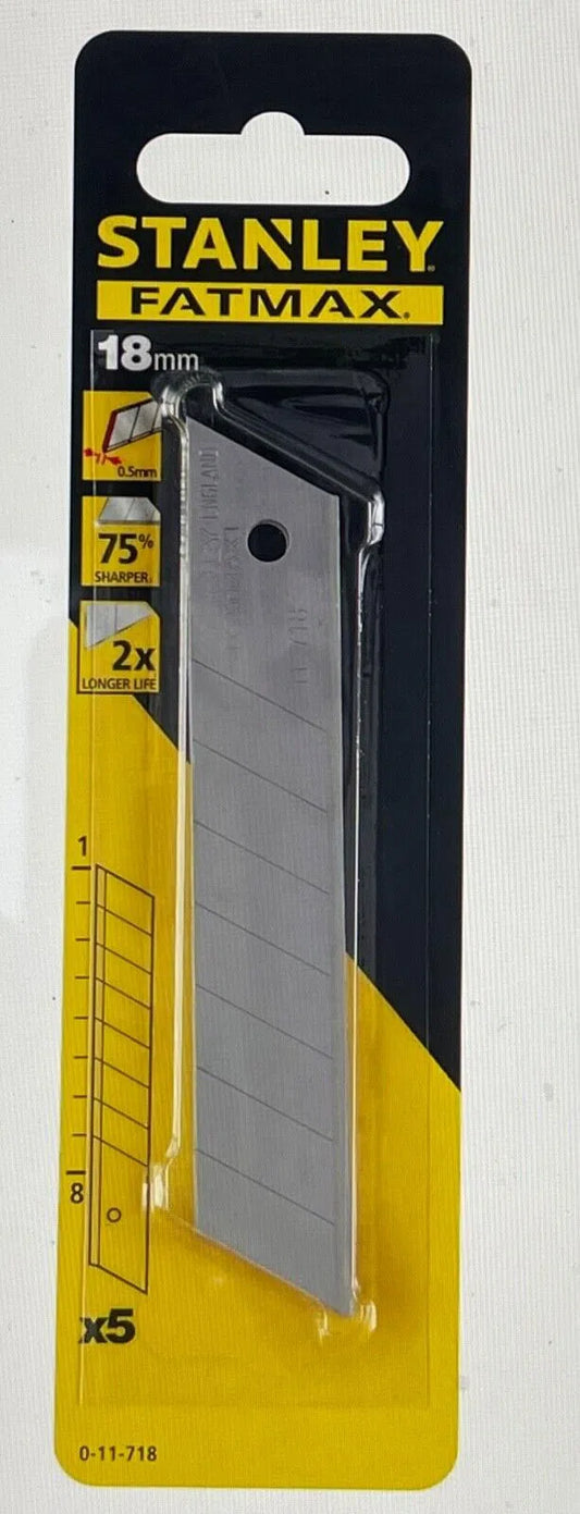 Stanley FATMAX 18mm Snap Off Blade 5 Piece 11-718