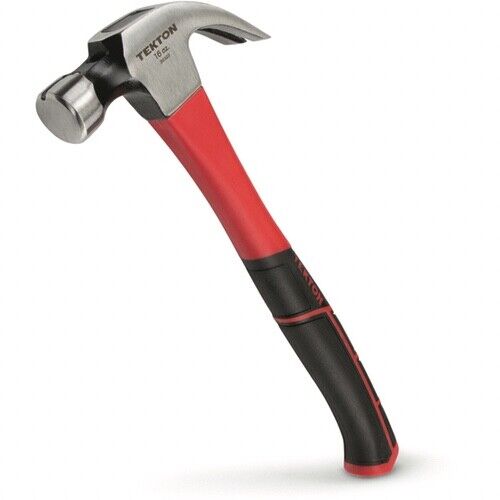 TEKTON 16oz Fiberglass Claw Hammer Rip Mag Head 30323