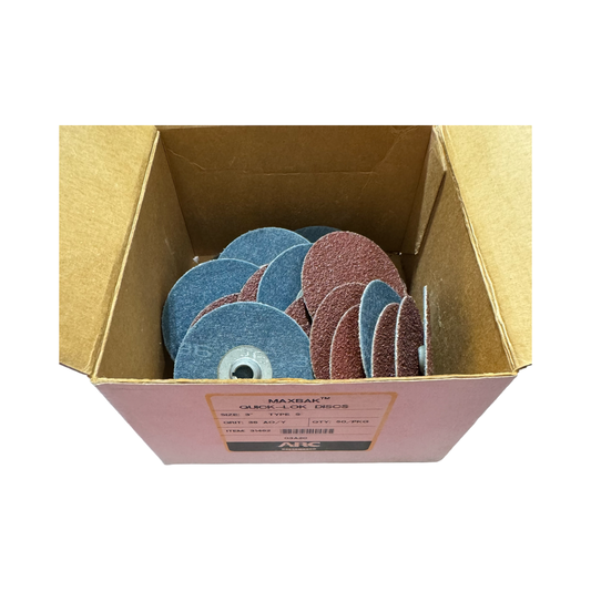 ARC Abrasives 3" Roloc Sanding Discs Type S 36 Grit Aluminum Oxide 50 Pack