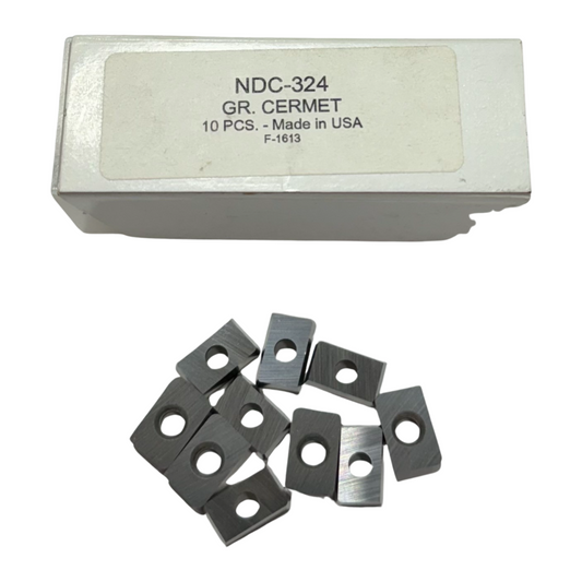 Cermet Inserts NDC-324 Grade PCT20 10 Pack