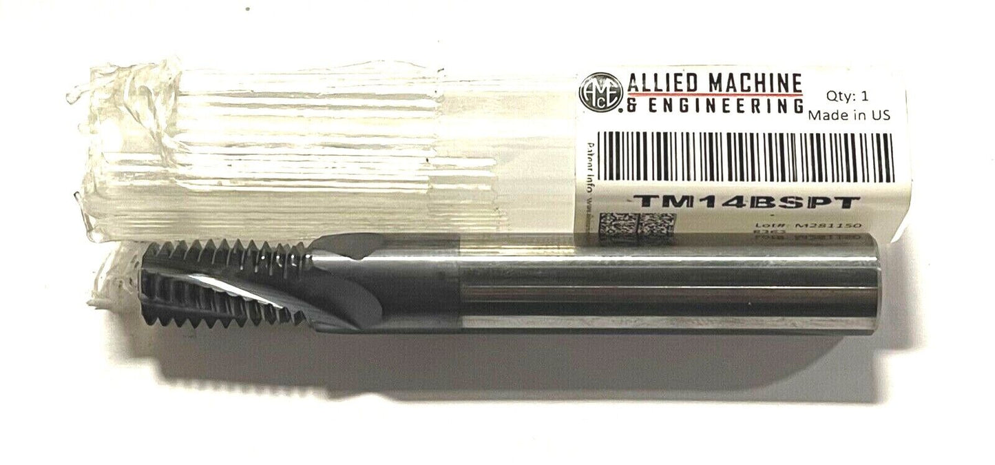 Allied Machine Solid Carbide TM14BSPT Thread Mill 0.47" Diameter TM14BSPT