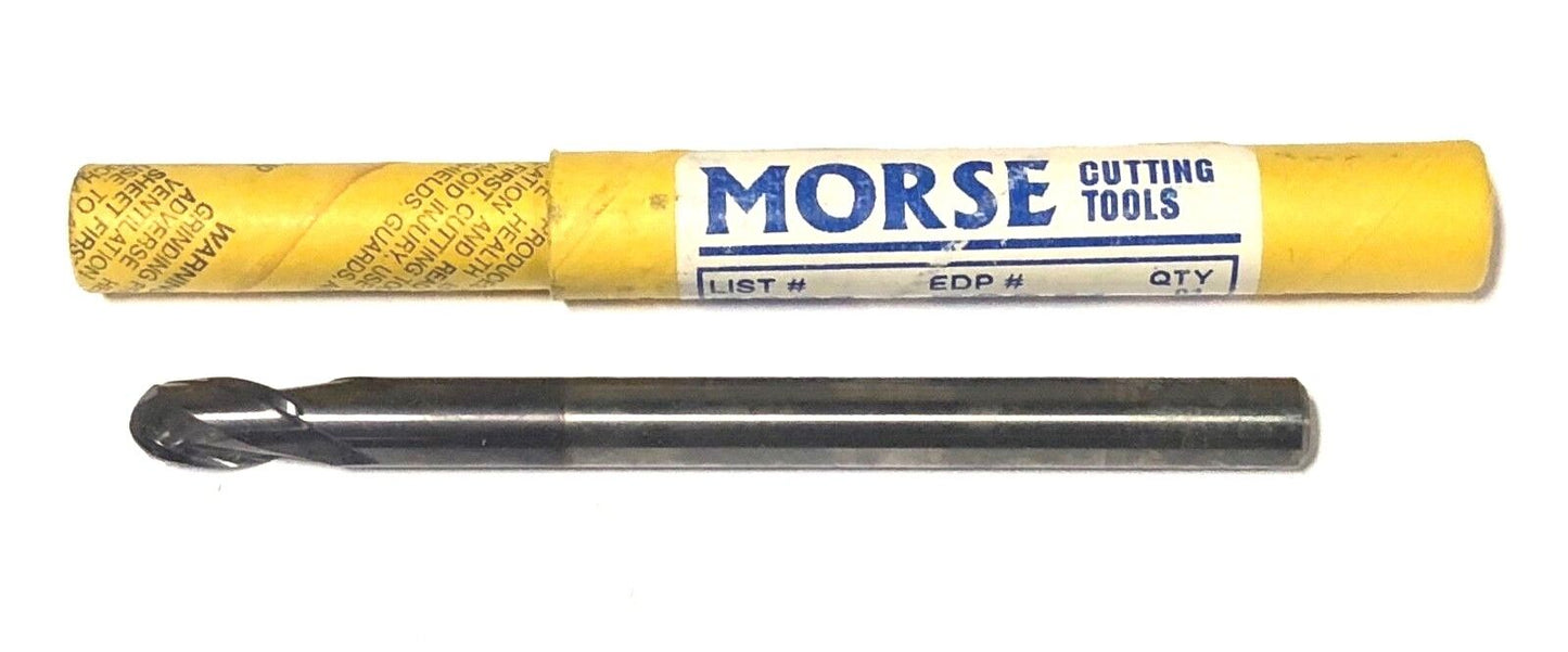 Morse 5/16" Carbide Ball End Mill ALTiN Coated Extra Long