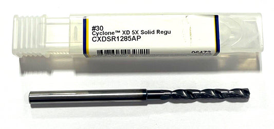 M.A. Ford #30 Solid Carbide Drill ALtima Plus Coating 2FL Double Margin Drill
