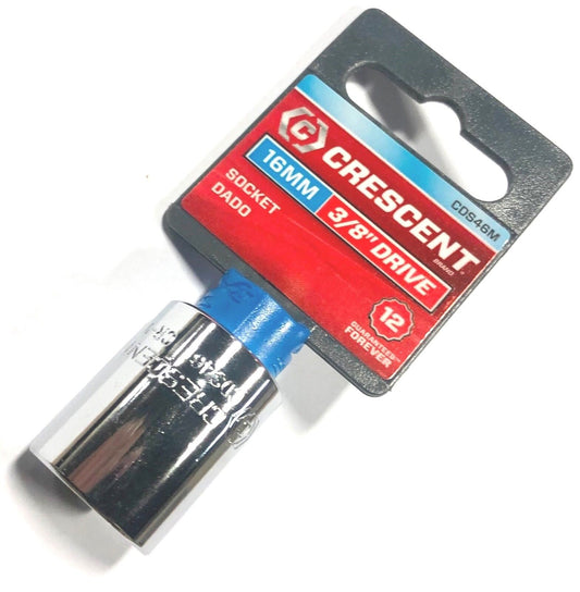 Crescent 16mm Socket 3/8" Drive Metric 12 Point Socket CDS46M