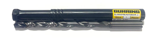 GUHRING 8.9mm Solid Carbide Drill 12xD Coolant Thru nano-FIREX Coating 2FL 140°