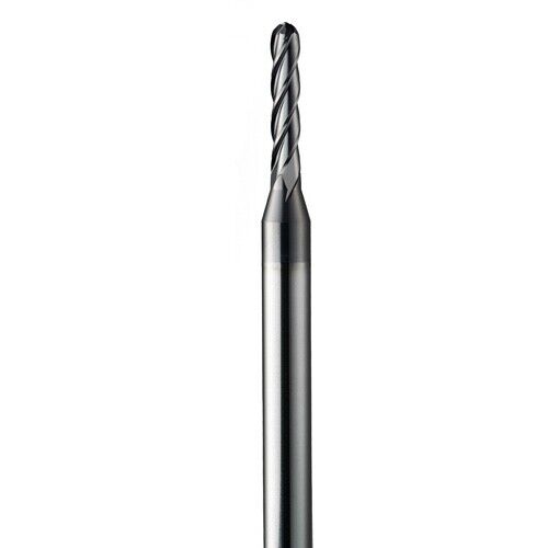 Kyocera 1.4mm Carbide Ball Nose End Mill AlTiN Coating 30° Helix USA Made 03019