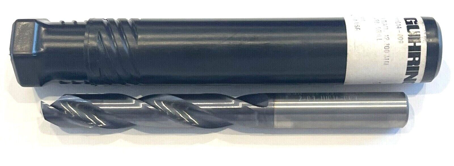 GUHRING 31/64" Solid Carbide Drill 5xD nano-FIREX High Peformance 140° Point 2FL