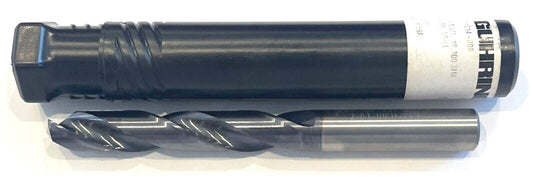 GUHRING 31/64" Solid Carbide Drill 5xD nano-FIREX High Peformance 140° Point 2FL