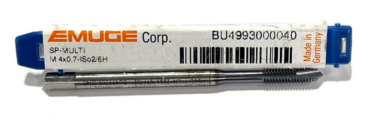 EMUGE 12-24 UNC HSSE Spiral Point Tap TiCN Coating 3 Flute 2B 3B MultiTap