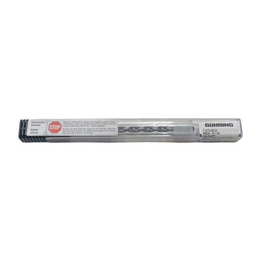 GUHRING 5.1mm Solid Carbide Drill 15xD TiAlN Tip Coolant Thru High Performance
